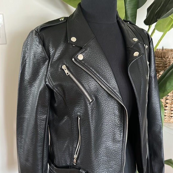 Brunette The Label Vegan Leather Jacket The Florence - Picture 2 of 9